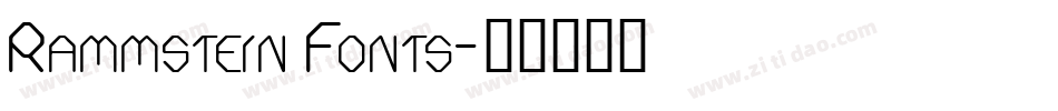 Rammstein Fonts字体转换